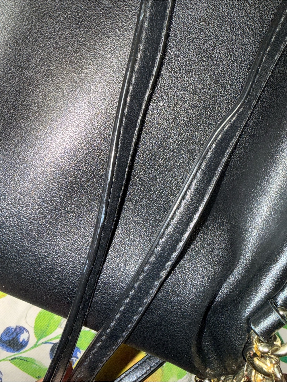 Victoria's Secret Black Quilted Backpack with Multicolored Studs - Picture 5 of 8